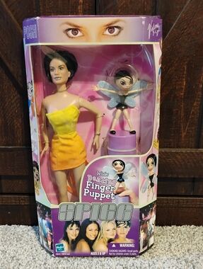 Spice Girls 1999 Posh Doll with Dancing Finger Puppet - Very Rare, Never Opened
